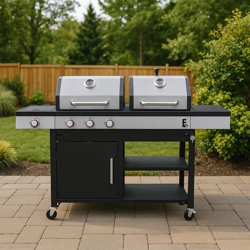 Dual fuel burner gas - fuel,