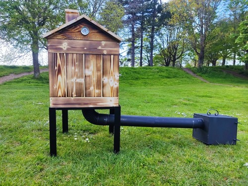 Premium wooden smokehouse bbq - premium,