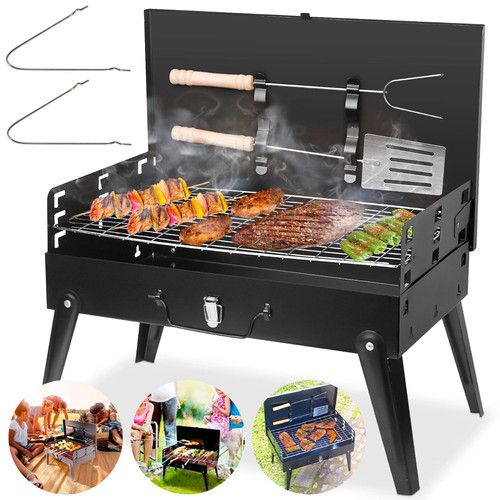 Portable folding charcoal bbq - portable,