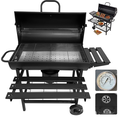 Black charcoal grill - black,